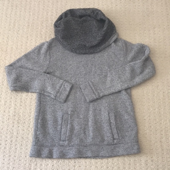 J. Crew Cotton Blend Funnel Neck Sweatshirt in Grey Size XS - Picture 3 of 13